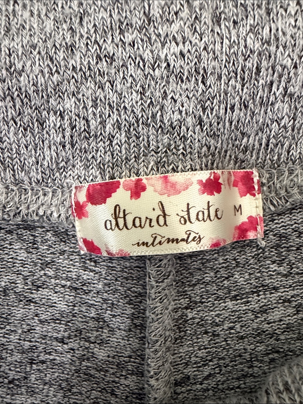 Altar'd State Gray Marled Knit Women's Top
